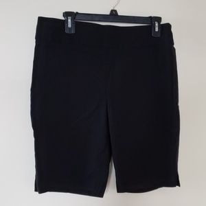 Black stretch shorts
